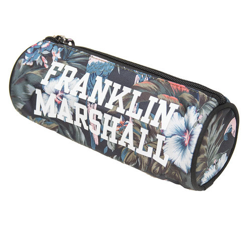 Franklin & Marshall Rond schooletui met bloemen print