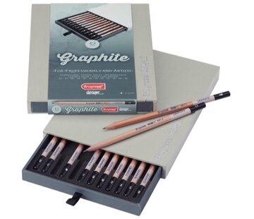 Bruynzeel Graphite potloden - 12 stuks - koffer