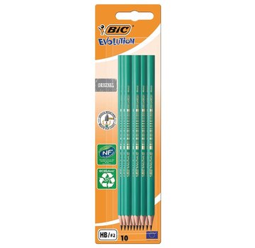 Bic 10x Ecolution HB potlood + 2 GRATIS!
