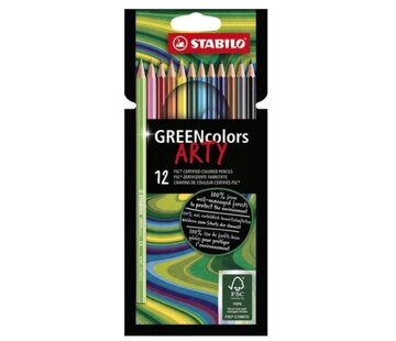 Stabilo Kleurpotloden greencolors - 12 stuks