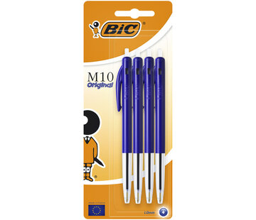 Bic M10 balpennen - 4 x blauw