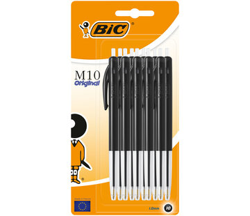 Bic M10 balpennen - 10 x zwart
