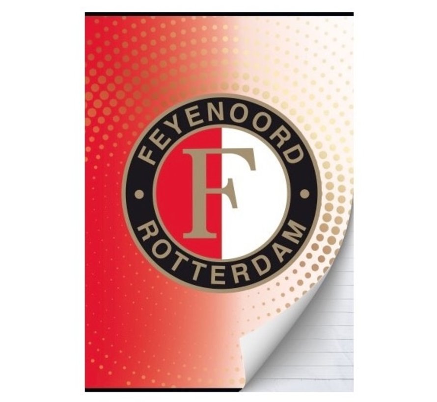 Feyenoord A4 schrift gelijnd