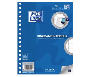 Oxford A5 Ringband papier 17 rings - gelinieerd