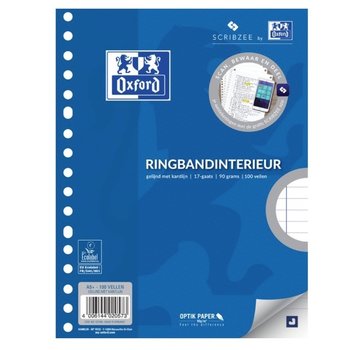 Oxford A5 Ringband papier 17 rings - gelinieerd
