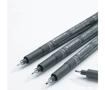 Staedtler Pigment 308 fineliner - zwart - kies je dikte!