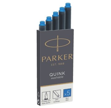Parker Quink vulpen patronen - blauw 5x