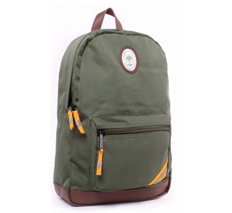 Go outside laptop rugtas - groen