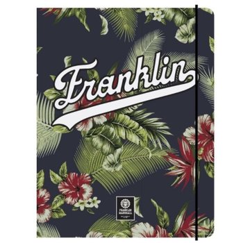 Franklin & Marshall Girls elastomap A4  - dark flowers