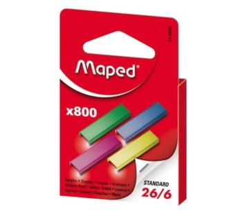 Maped Standaard 26/6 nietjes - gekleurd