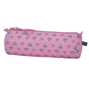 Paul Frank Girls etui rond - roze - aapjes / hartjes