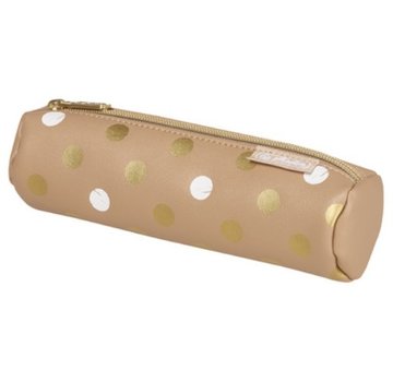 Dots Imitatie ledern etui - goud stippen