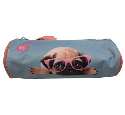 Studio Pets Schooletui rond - hond bril