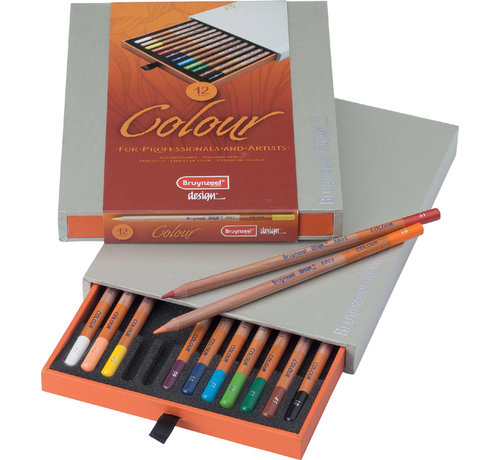 Bruynzeel Colour box kleurpotloden - houten koffer 12 stuks