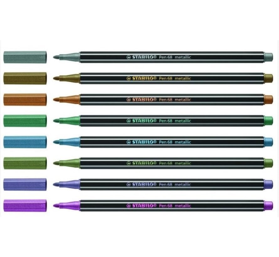 Pen 68  viltstift metallic - losse verkoop