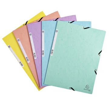 A4 Elastomap gekleurd - pastel