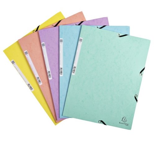 Elastomap A4 - pastel kleuren FSC keur