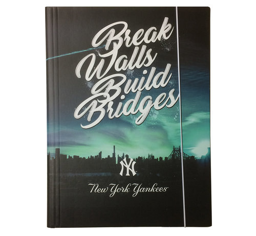New York Yankees Elastomap A4 - blauw/zwart