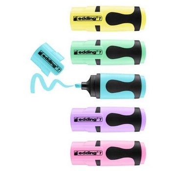 Edding Mini highlighter - pastel - 5 stuks