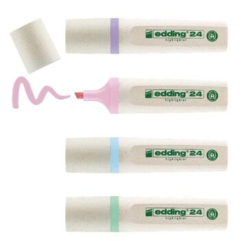 Edding 24 Ecoline markeerstiften - pastel - 4 stuks