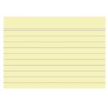 A7 Flashcards - lijn - geel - 74x105
