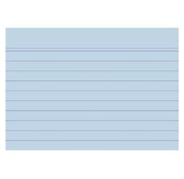 A7 Flashcards - lijn - blauw - 74x105