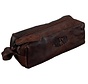 Lederen etui - donkerbruin