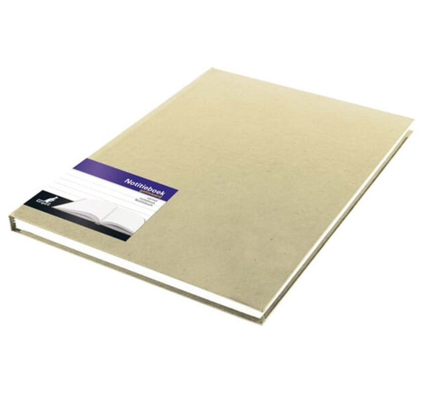 Gelinieerd A4 notitieboek - hardcover - kraft