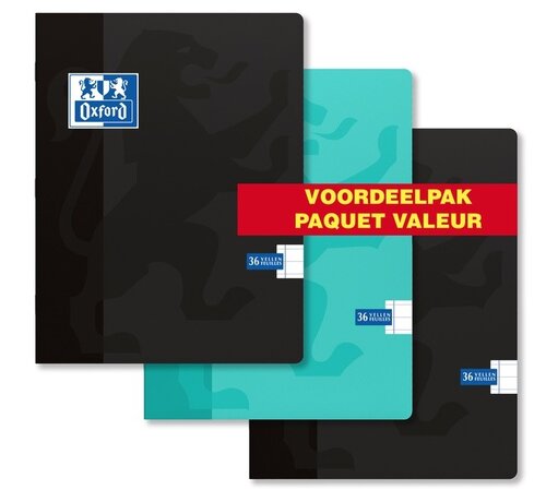 Oxford A5 lijntjes schrift - voordeelpak