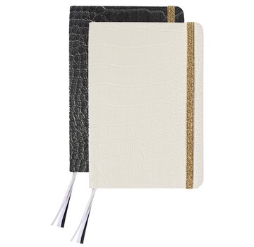 Pure Croco Notitieboek A6 lijn - softcover - imitatie krokodillenleer