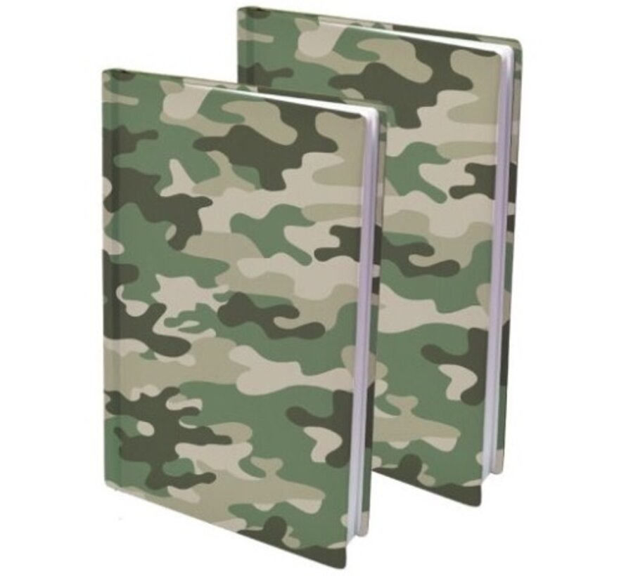 2 Stuks rekbare kaft A4 - camouflage - army