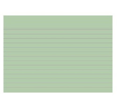 Flashkaartjes A6 - groen - 100 stuks