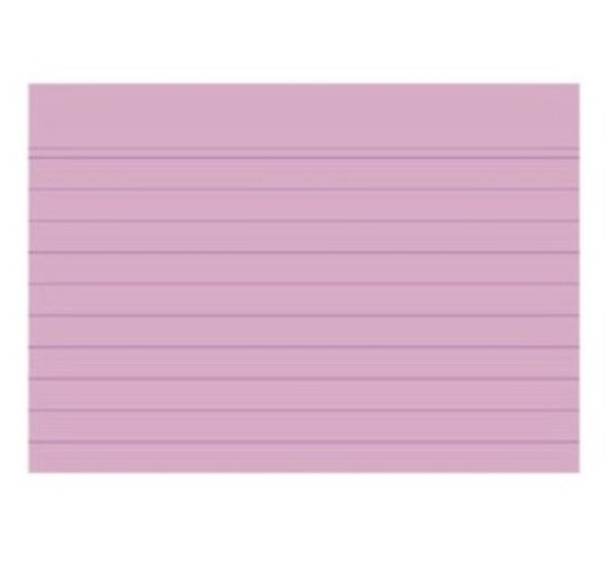 Flashkaartjes A8 - roze - 100 stuks