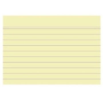 A8 Flashcards - geel - 55x74