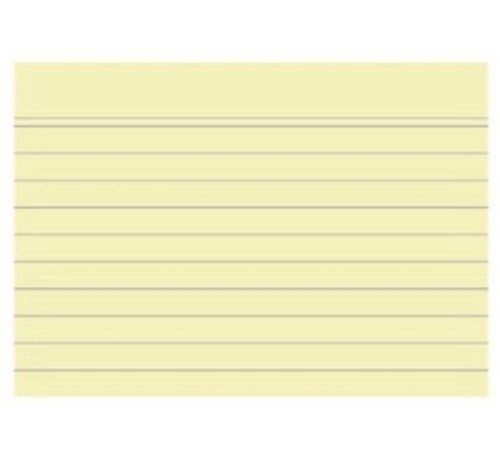 Flashkaartjes A8 - geel - 100 stuks