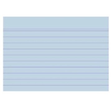 A8 Flashcards - blauw - 55x74