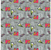 MTV Kaftpapier - grijs 1+1 gratis