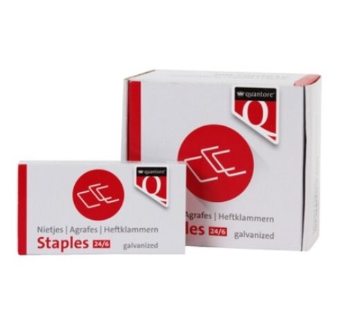 Quantore Standaard 24/6 nietjes - gegalvaniseerd