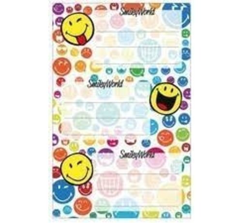Smileyworld kaft etiketten - 9 stuks
