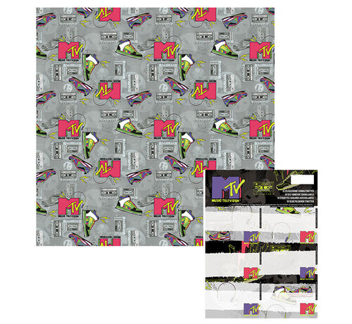 MTV 2 Rol kaftpapier + etiketten