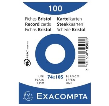 A7 Flashcards - wit - blanco - 74x105