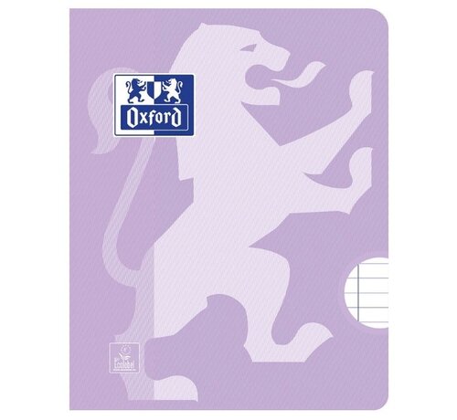 Oxford A5 lijntjes schrift - pastel - lavendel