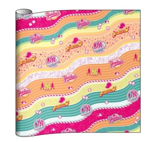 New York Yankees Kaftpapier - salmon