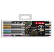 Stabilo Pen 68  viltstift metallic - etui 6 stuks