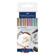 Faber Castell Metallic viltstift - 6 stuks