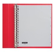 Quantore Tabbladen grijs kunststof - 1 t/m 6 - extra breed