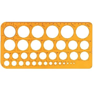 Maped Cirkelsjabloon - 1 - 35mm -  39 voudig