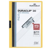 Durable duraclip klemmap - geel - 30