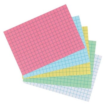 A7 Flashcards - gekleurd - 74x105 - ruit