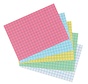 Flashkaartjes A7 - gekleurd - ruitjes